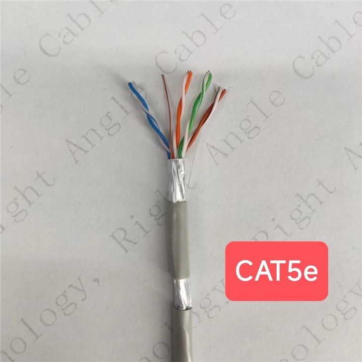 CAT5e FTP 8 Pure Copper Conductors With Grey Jacket For Networking And Indoor And Outdoor Waterproofing